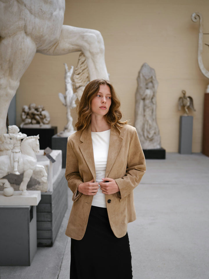 Neo Noir - Namy Imitaded Suede Blazer