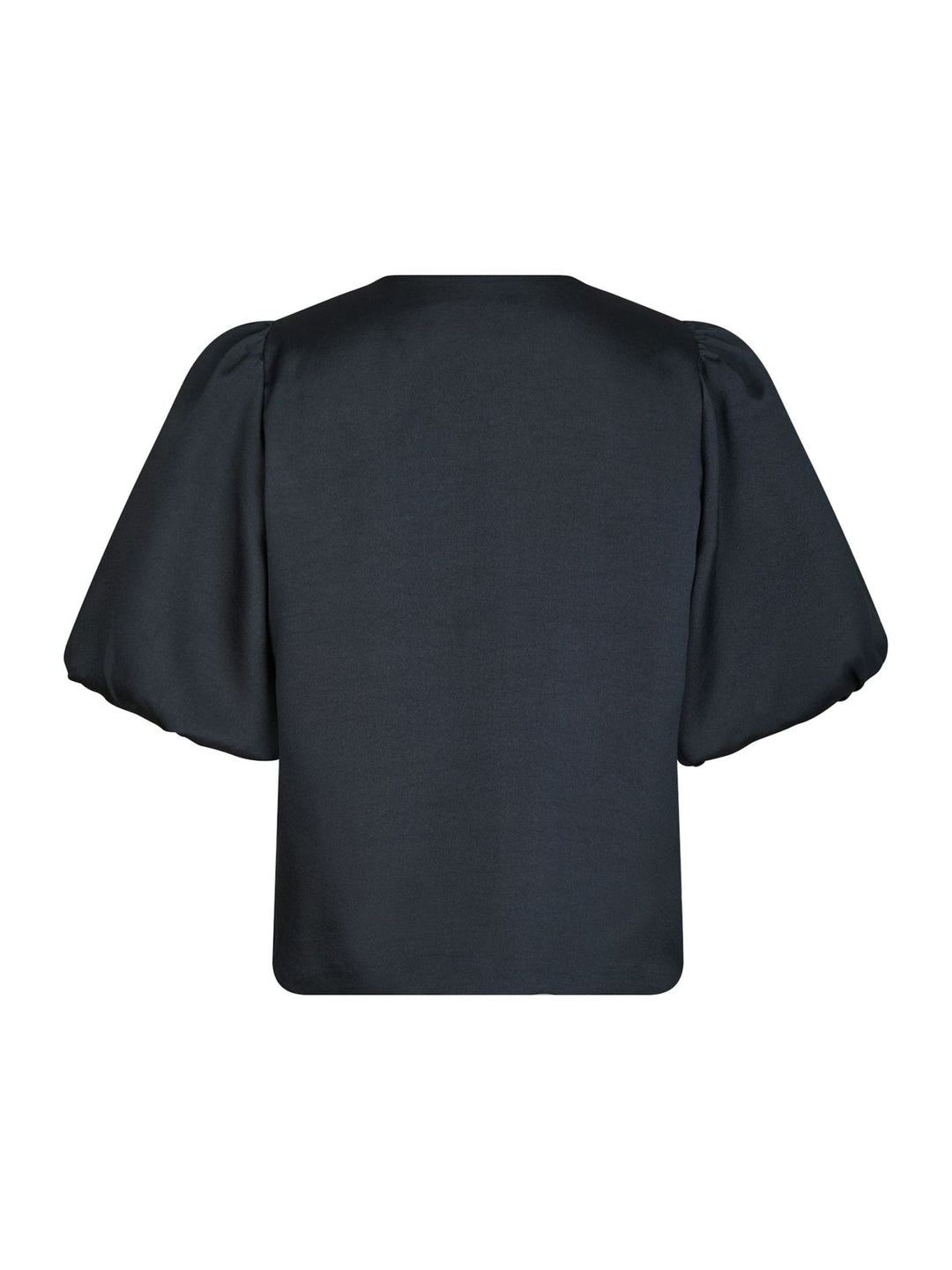 Neo Noir - Aisa Dull Satin Blouse - Navy