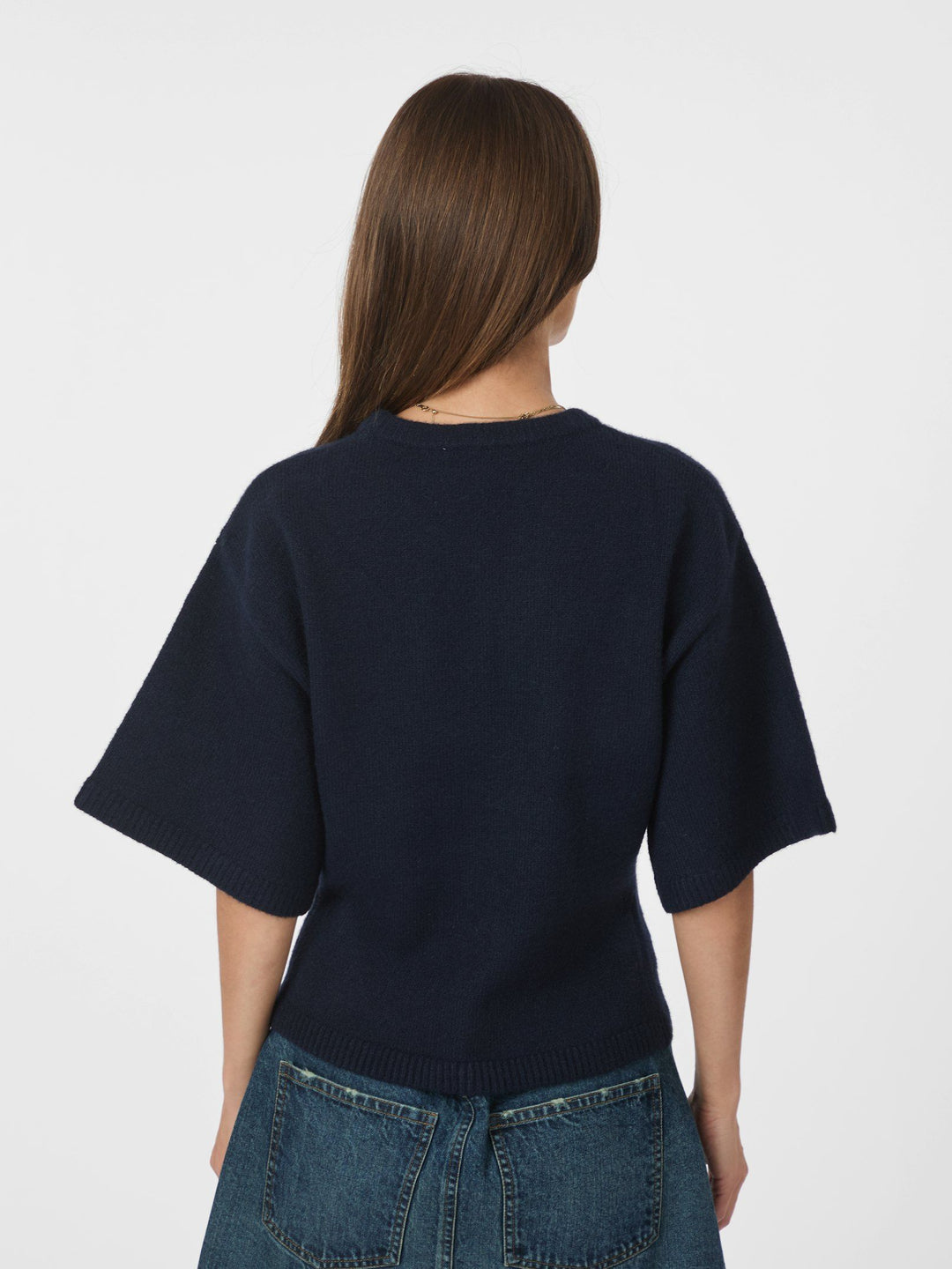 Neo Noir - Asha Knit Tee - Dark Navy