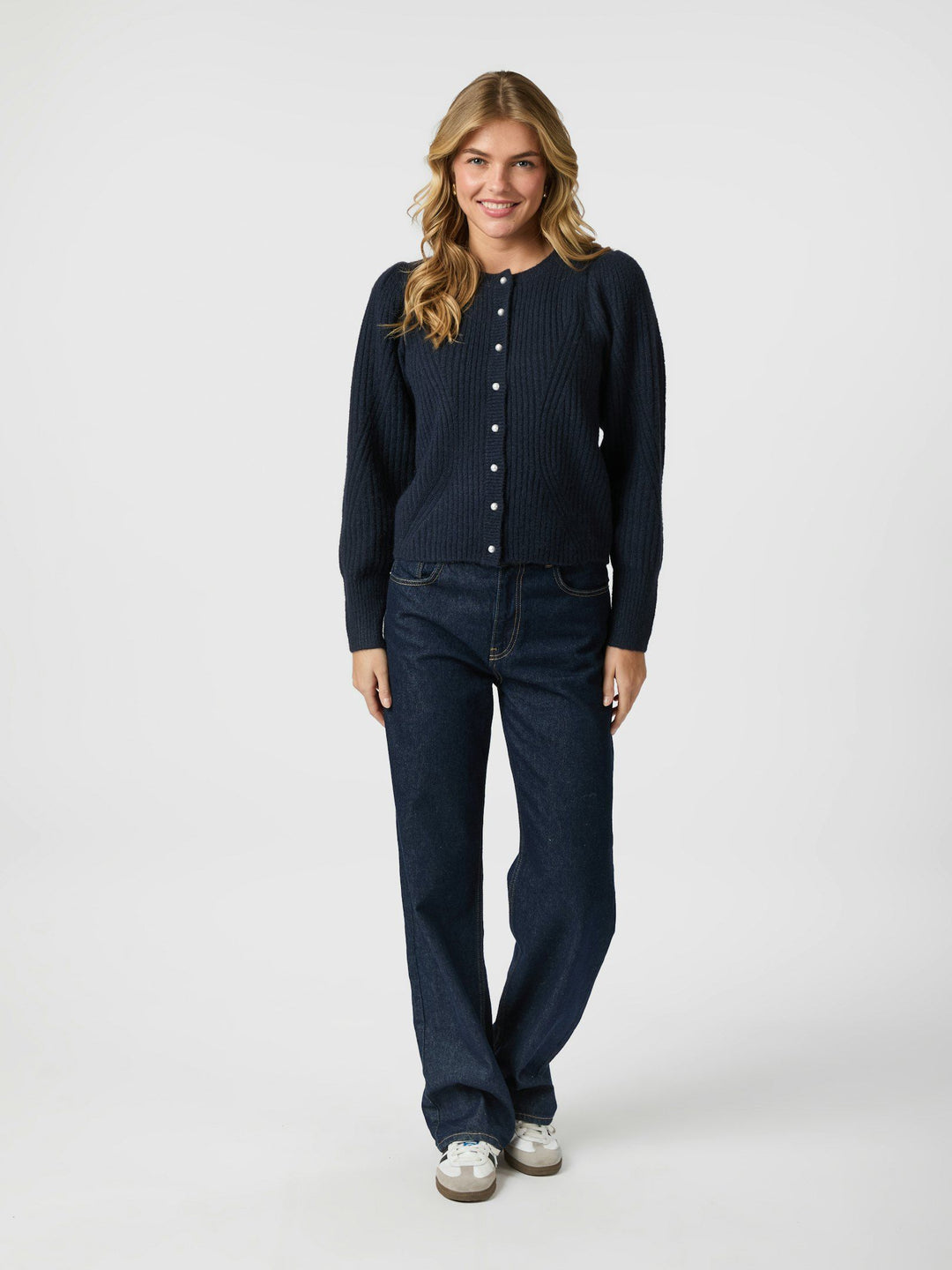 Neo Noir - Puli Knit Cardigan - Dark Navy