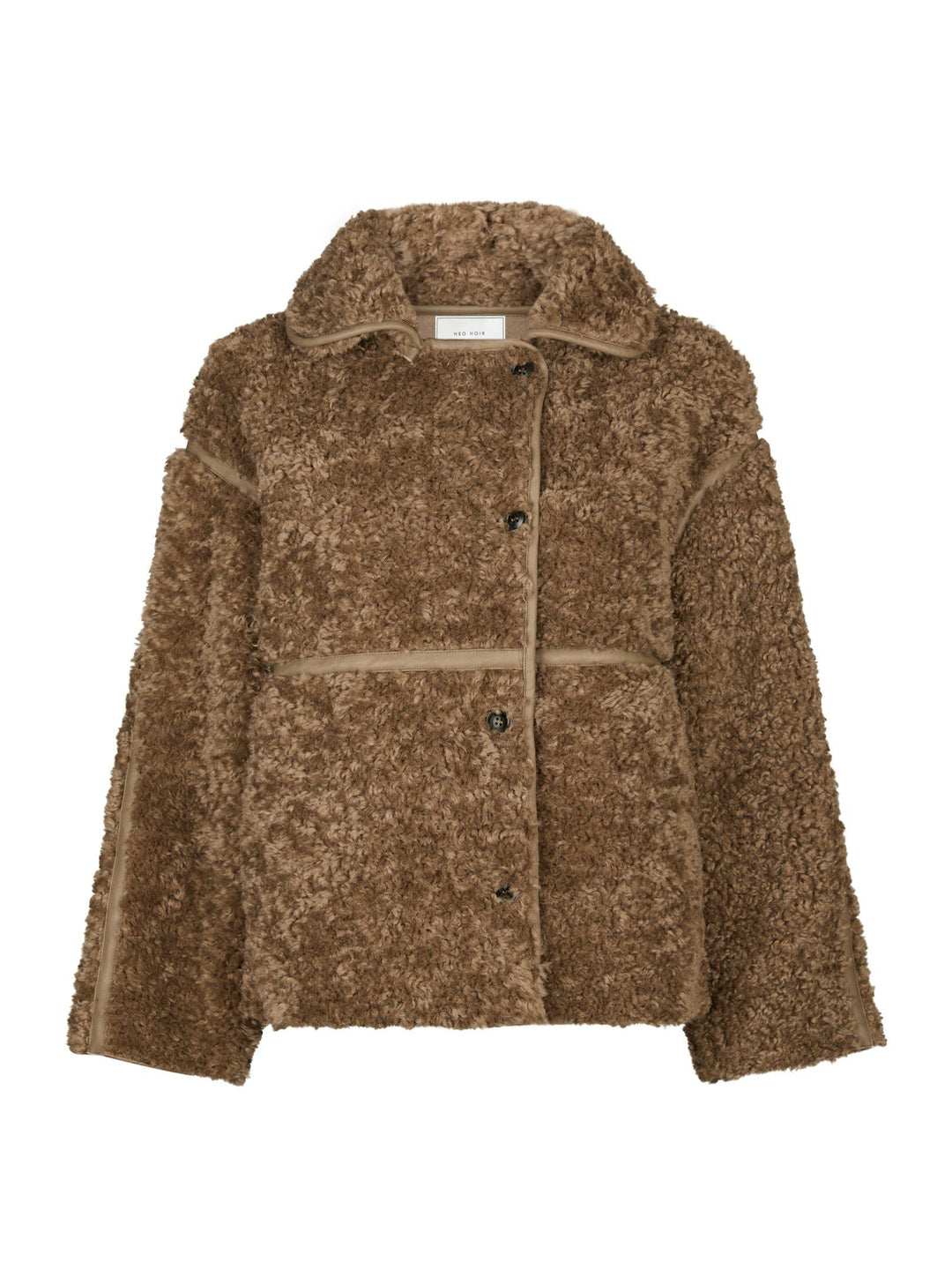Neo Noir - Castor Faux Fur Jacket - Taupe