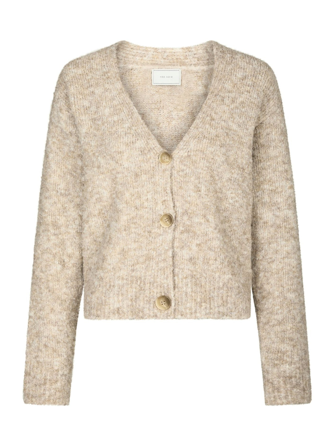 Neo Noir - Lavanda Boucle Cardigan - Dark Sand