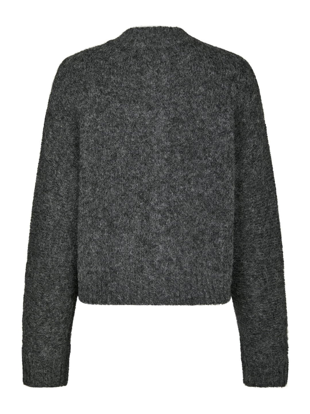 Neo Noir - Taura Fluffy Knit Cardigan - Antracit