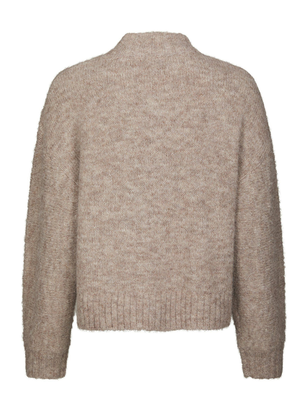 NEO NOIR - Taura Fluffy Knit Cardigan - Beige Melange