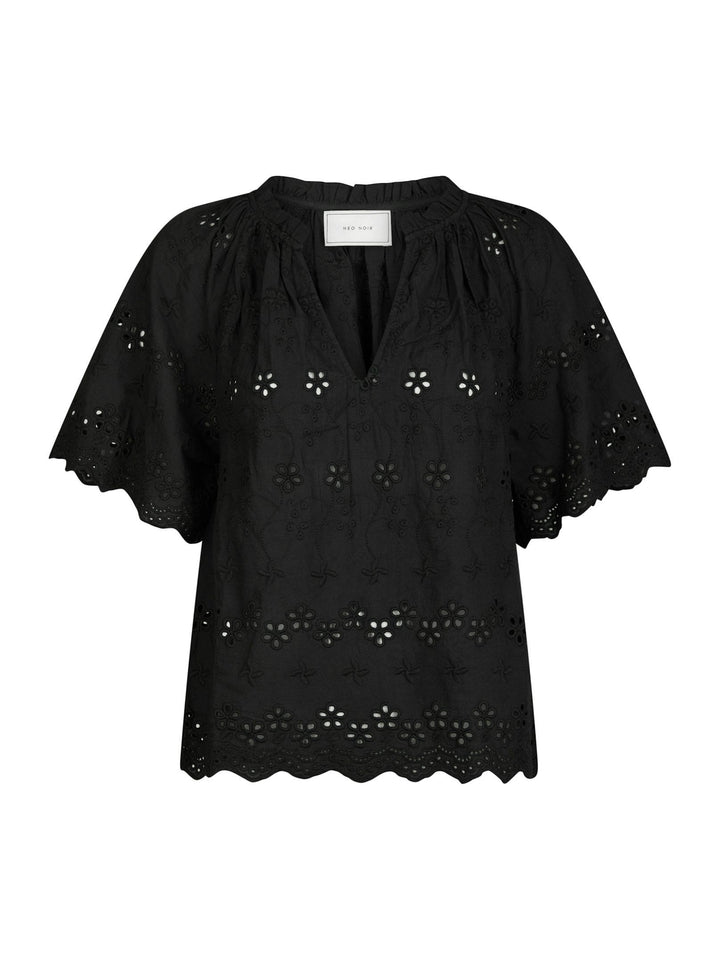 Neo Noir - Odet Embroidery Blouse - Black