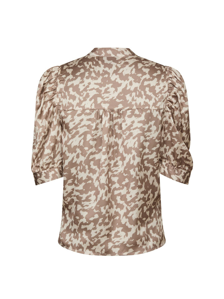 Neo Noir - Roella Graphic Fade Blouse - Dark Sand
