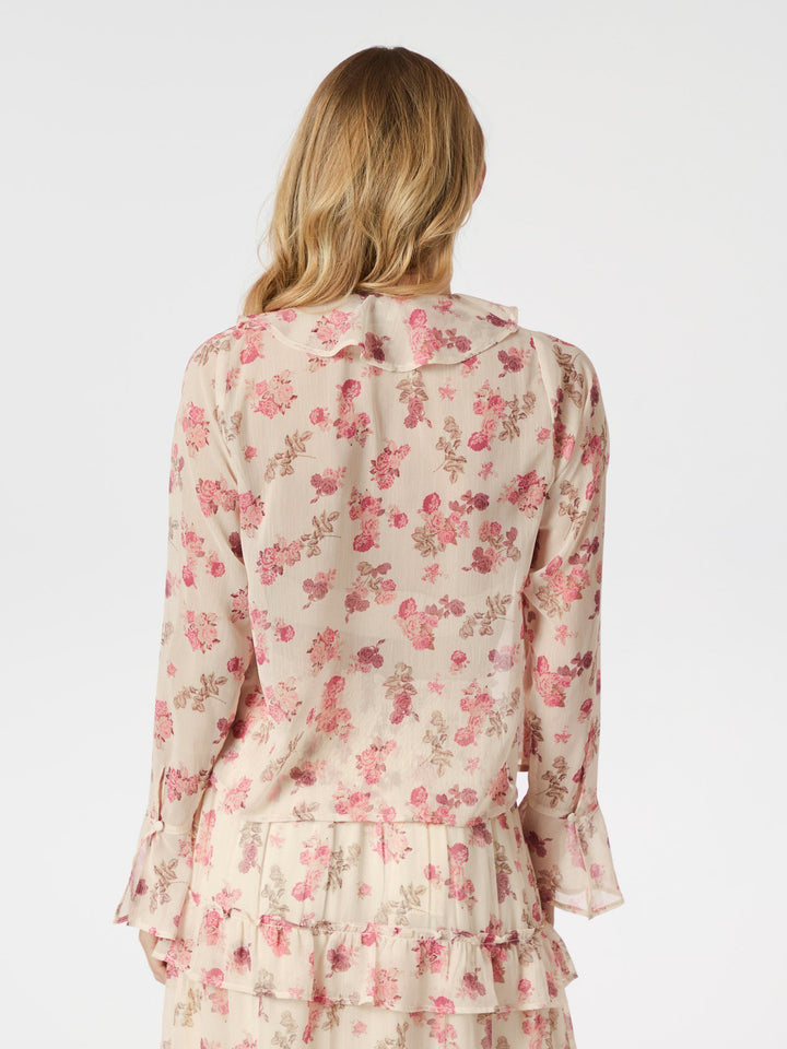 Neo Noir - Anika Marigold Print Blouse