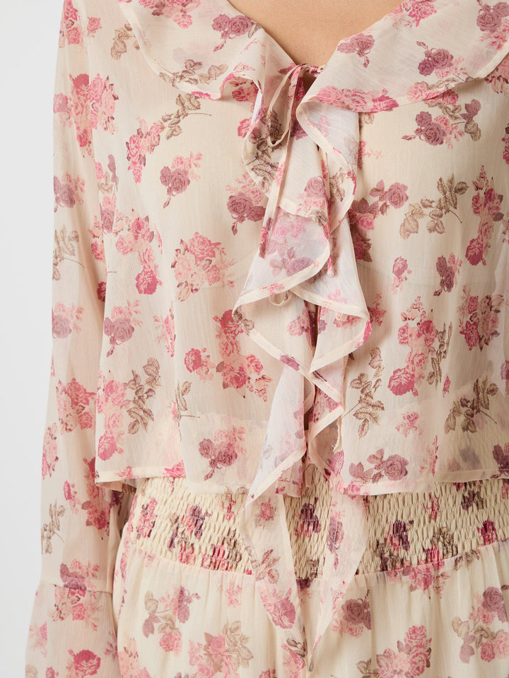 Neo Noir - Anika Marigold Print Blouse