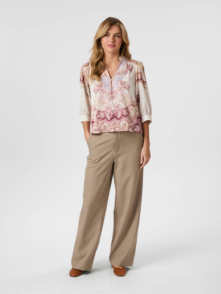 Neo Noir - Roselle Artist Paisley Blouse - Ivory