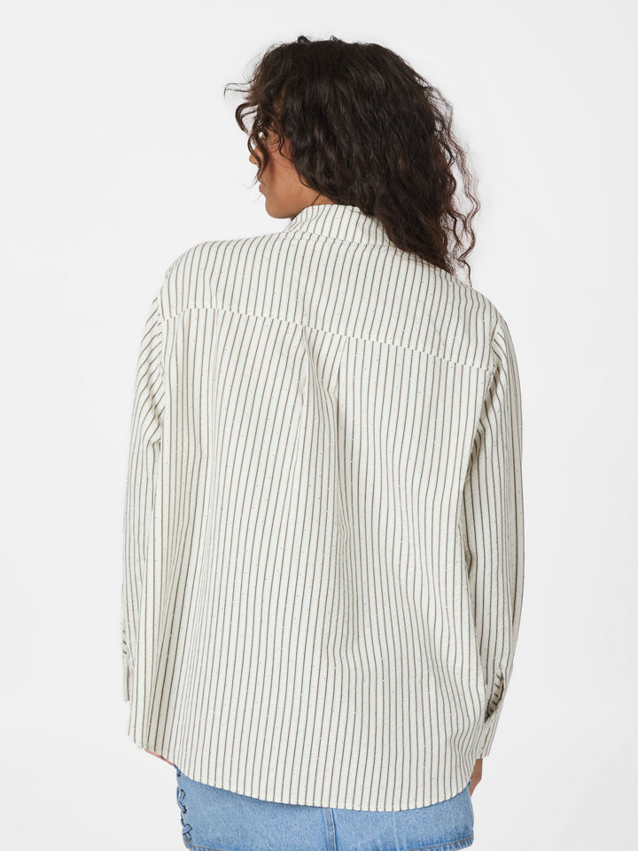 Neo Noir - Dalma Stripe Stone Shirt - Brown