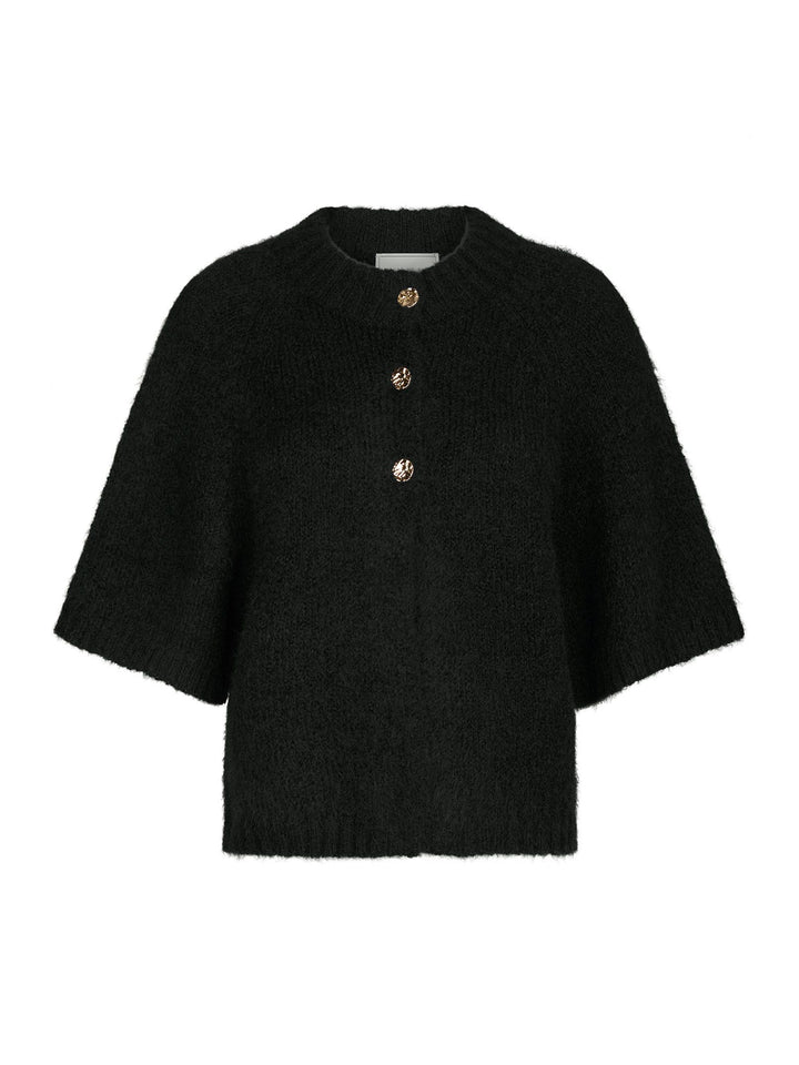 Neo Noir - Benuta Fluffy Knit Cardigan - Black