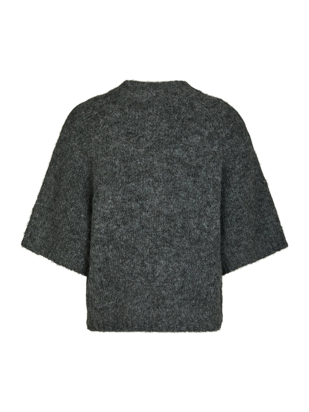 Neo Noir - Benuta Fluffy Knit Cardigan - Antracit Melange
