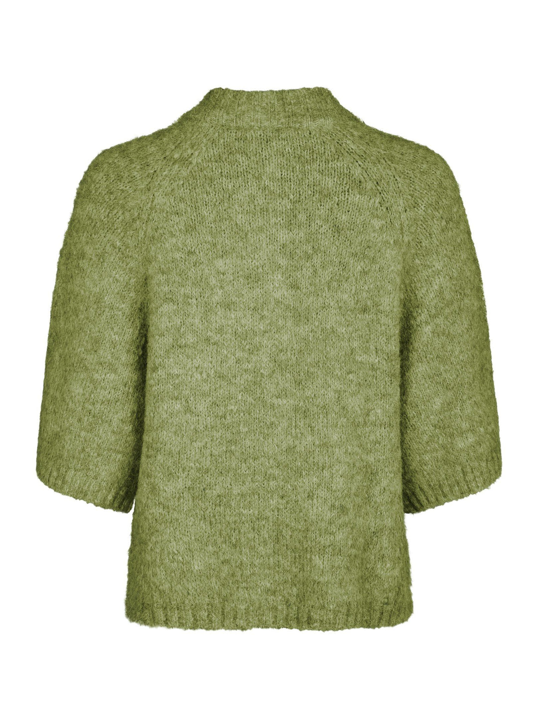 Neo Noir - Benuta Fluffy Knit Cardigan - Dusty Green