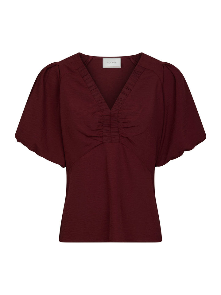 Neo Noir - Irina Structure Blouse - Wine