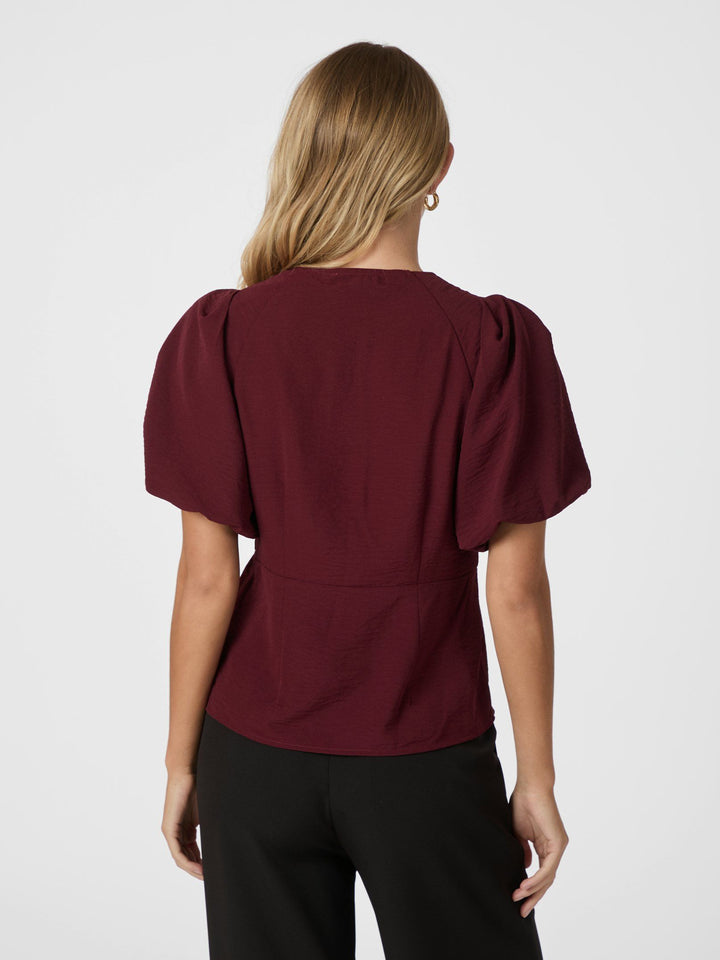 Neo Noir - Irina Structure Blouse - Wine
