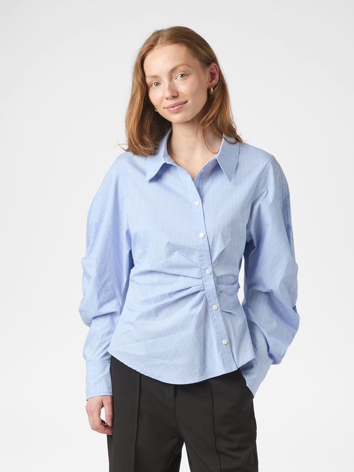 Neo Noir - Neoella Flannel Shirt - Light Blue