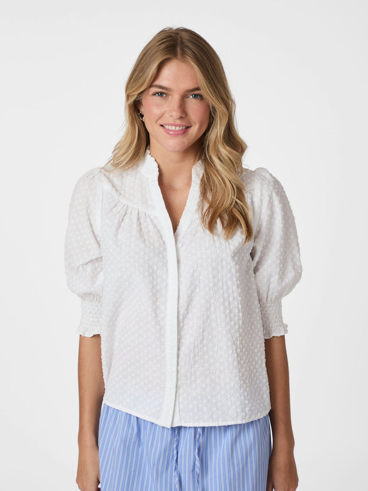 Neo Noir - Diana  Blouse - White