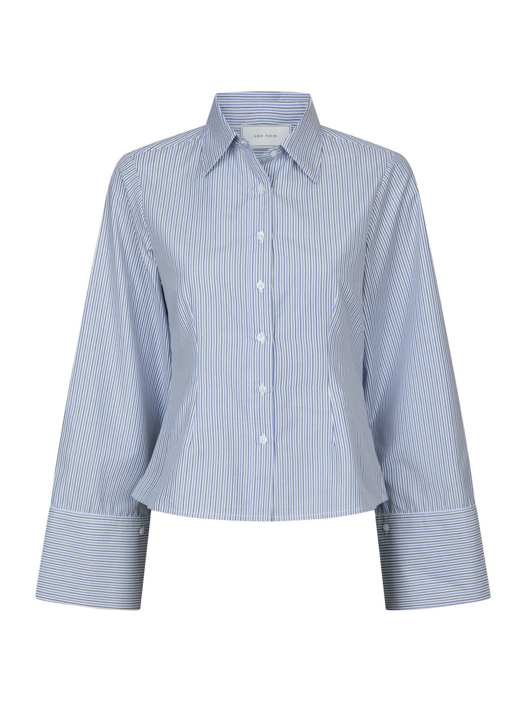 Neo Noir - Rosa Stripe Shirt - Light Blue