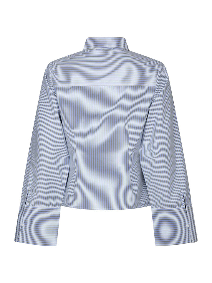 Neo Noir - Rosa Stripe Shirt - Light Blue