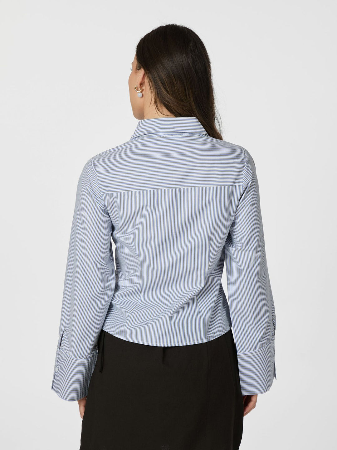 Neo Noir - Rosa Stripe Shirt - Light Blue