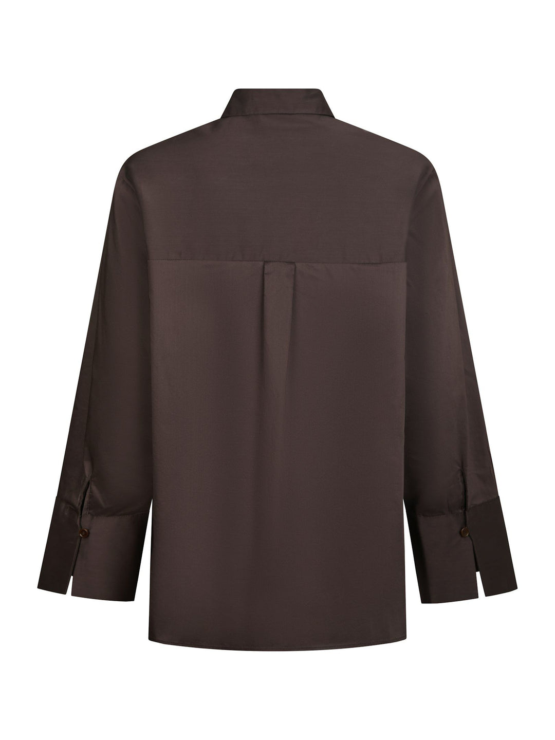 Neo Noir - Dita Poplin Shirt - Chocolate Brown