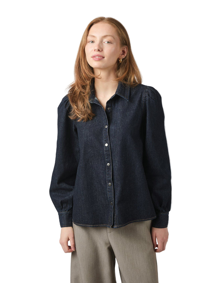 Neo Noir - Jessa Denim Shirt - Dark Denim