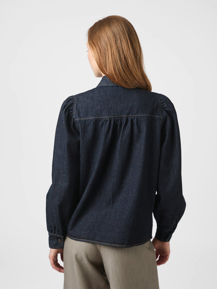 Neo Noir - Jessa Denim Shirt - Dark Denim