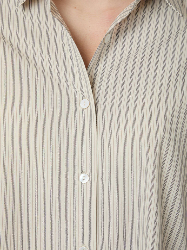 Neo Noir - Dita Double Stripe Shirt - Creme