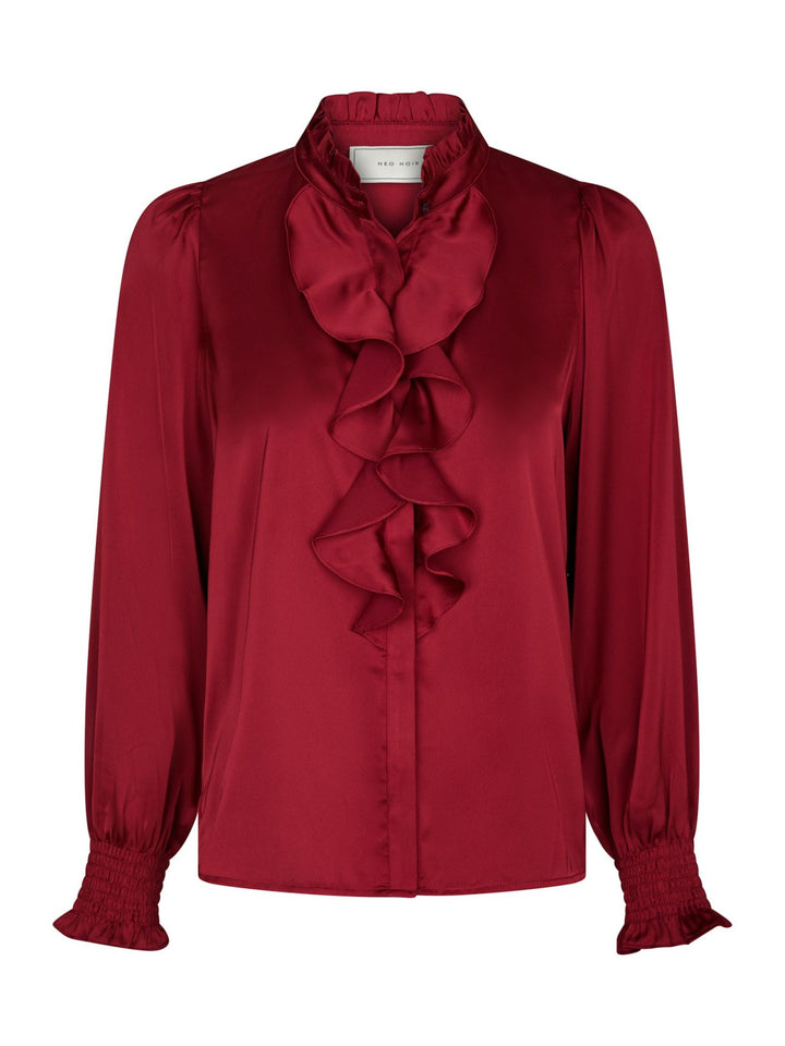 Neo Noir - Zamola Blouse - Dark Red