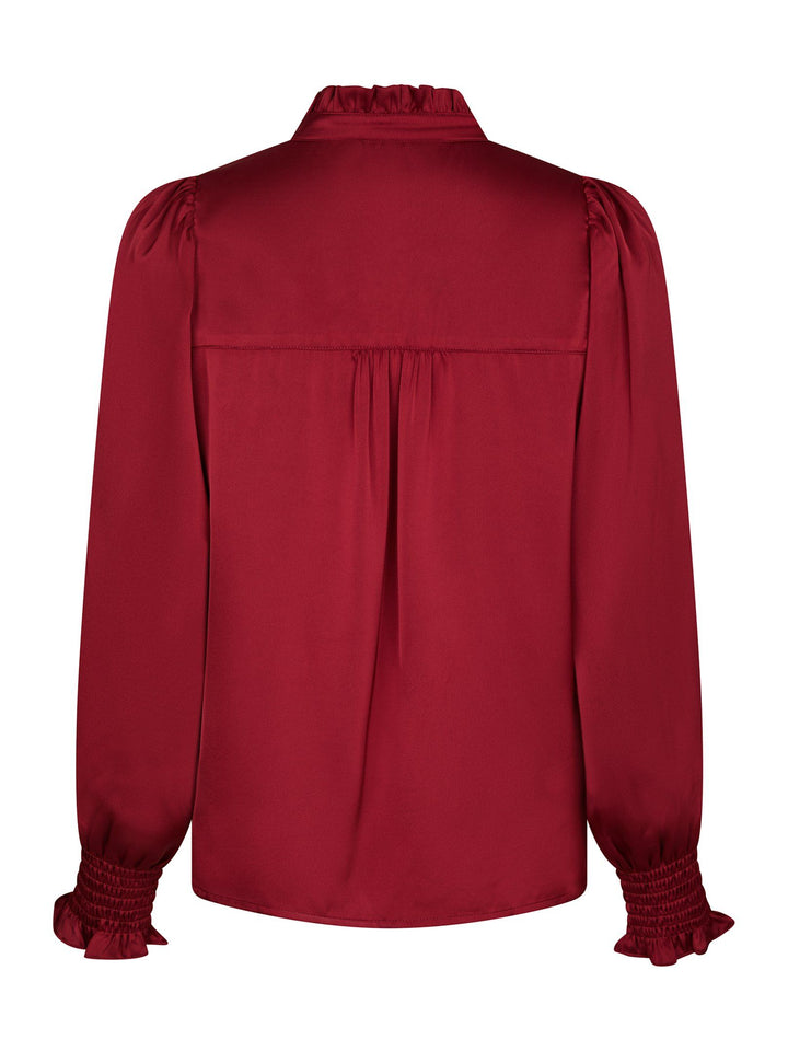Neo Noir - Zamola Blouse - Dark Red