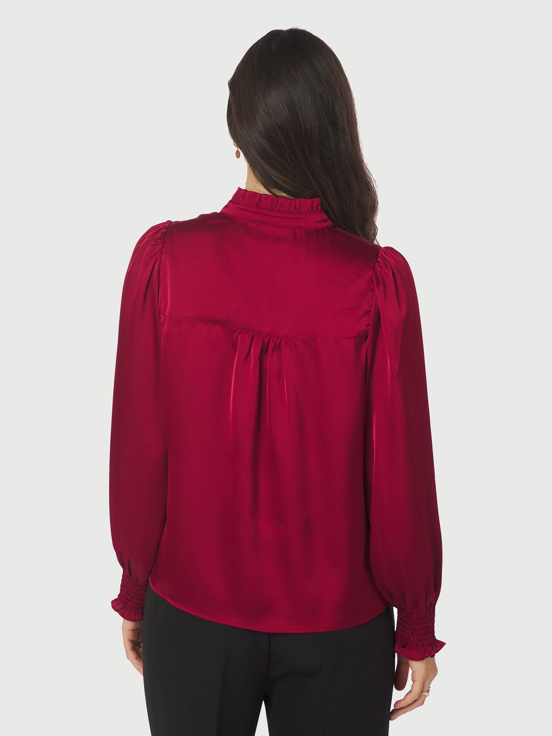Neo Noir - Zamola Blouse - Dark Red
