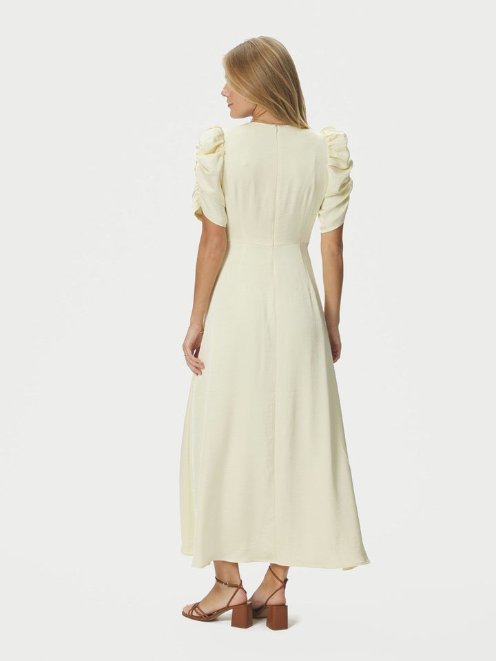 Neo Noir - Benuti Solid Dress - Light Yellow