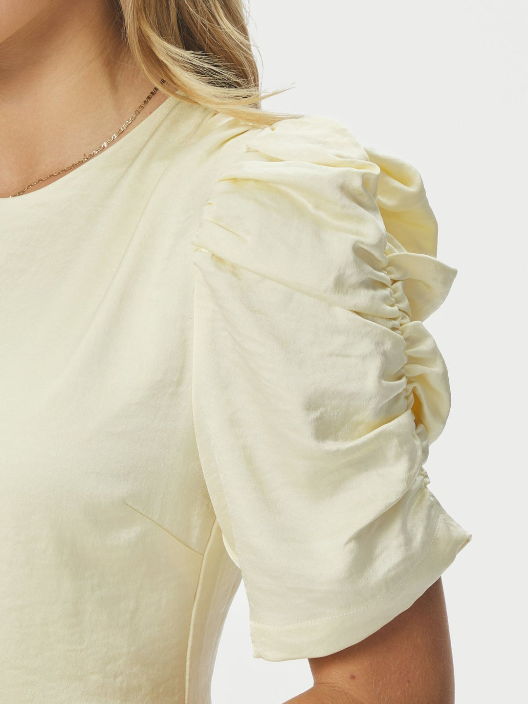 Neo Noir - Benuti Solid Dress - Light Yellow