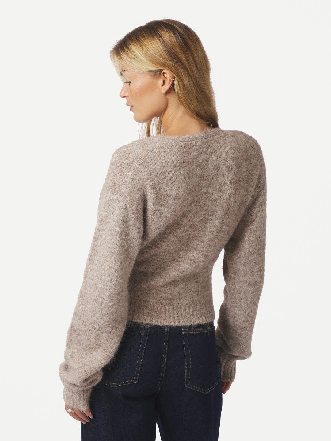 Neo Noir - Ronia Fluffy Wrap Knit Cardigan