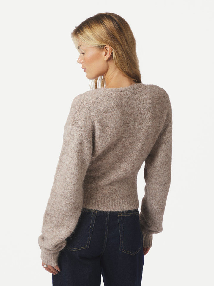 Neo Noir - Ronia Fluffy Wrap Knit Cardigan