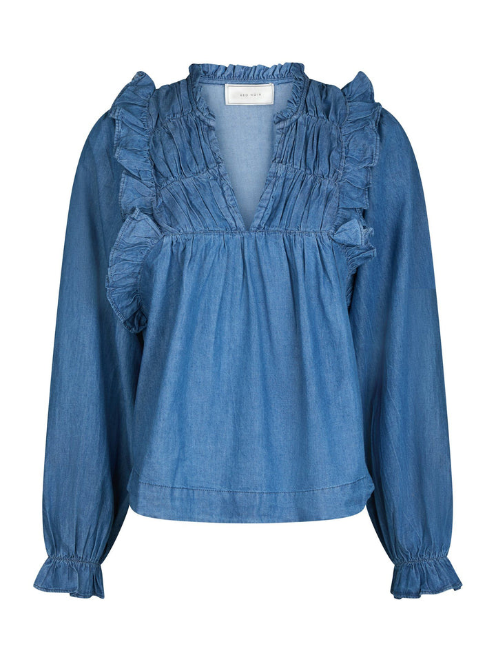 Neo Noir - Janis Denim Blouse