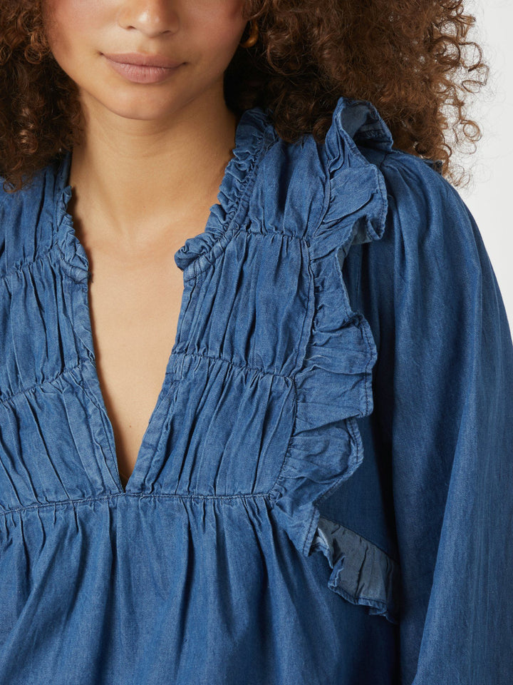 Neo Noir - Janis Denim Blouse