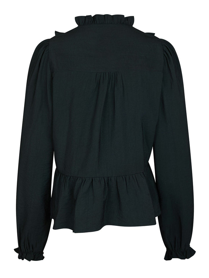 Neo Noir - Melfy Structure Blouse - Dark Navy