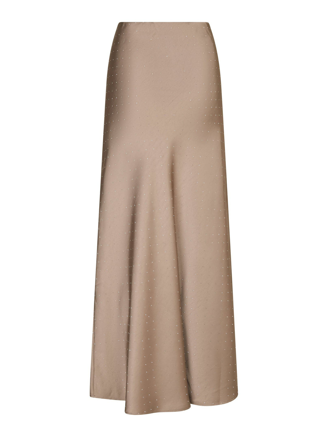 Neo Noir - Viso Heavy Sateen Bedaz Skirt - Dark Taupe