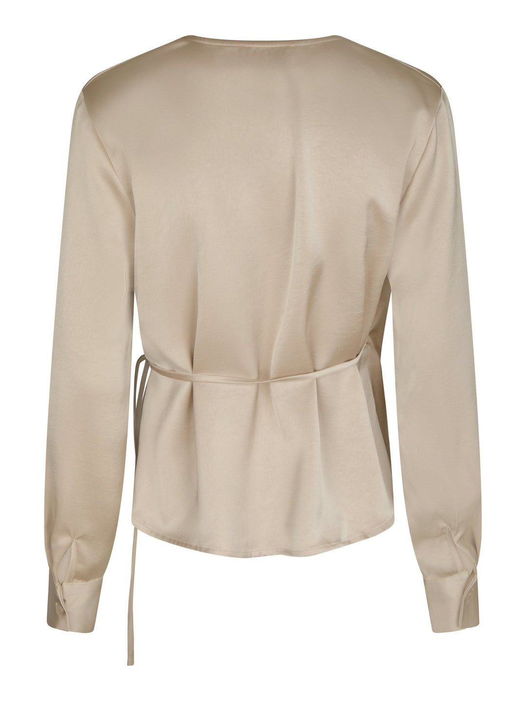 Neo Noir - Caprina Heavy Sateen Blouse - Champagne