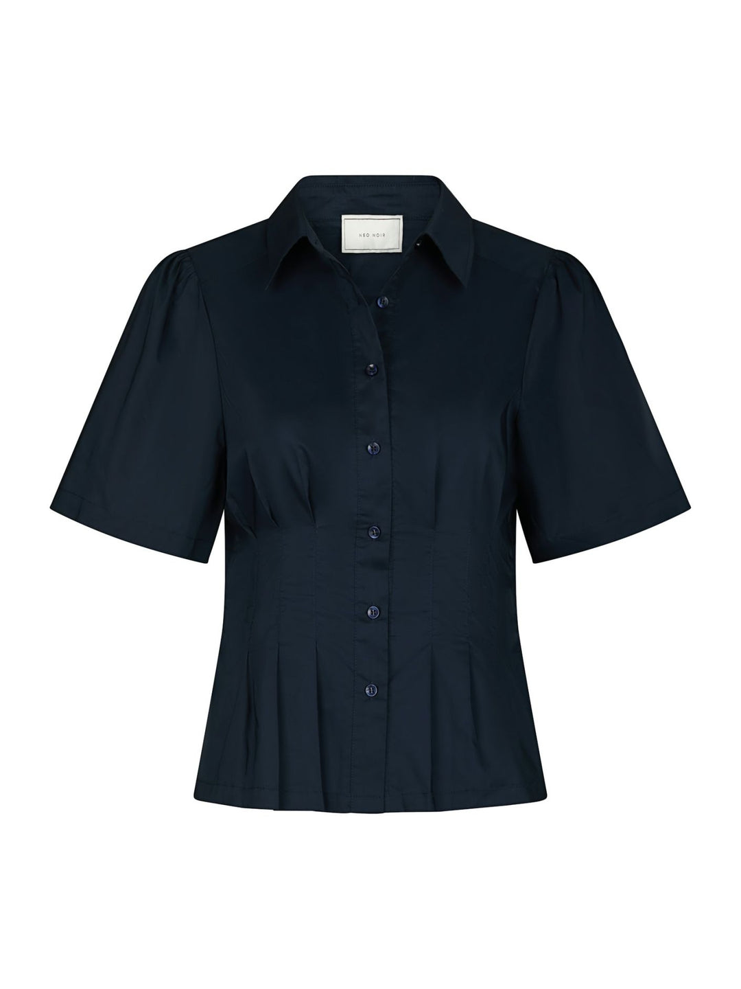 Neo Noir - Balara Poplin Shirt - Navy