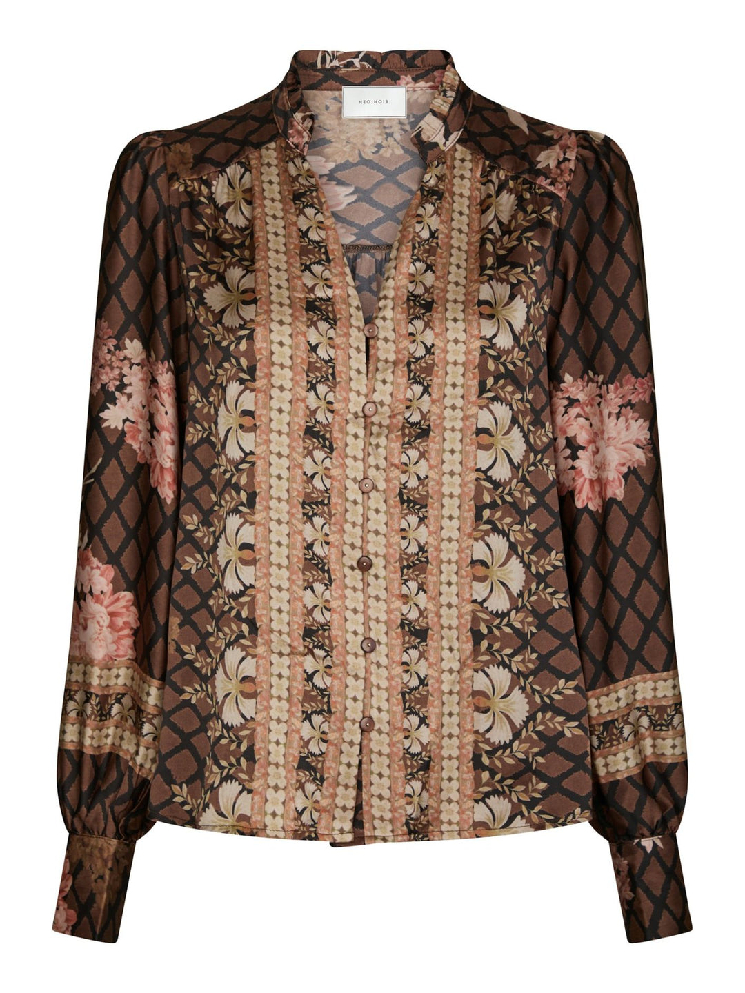 Neo Noir - Massima Botanical Border Blouse