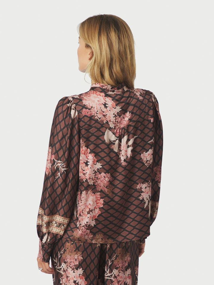 Neo Noir - Massima Botanical Border Blouse