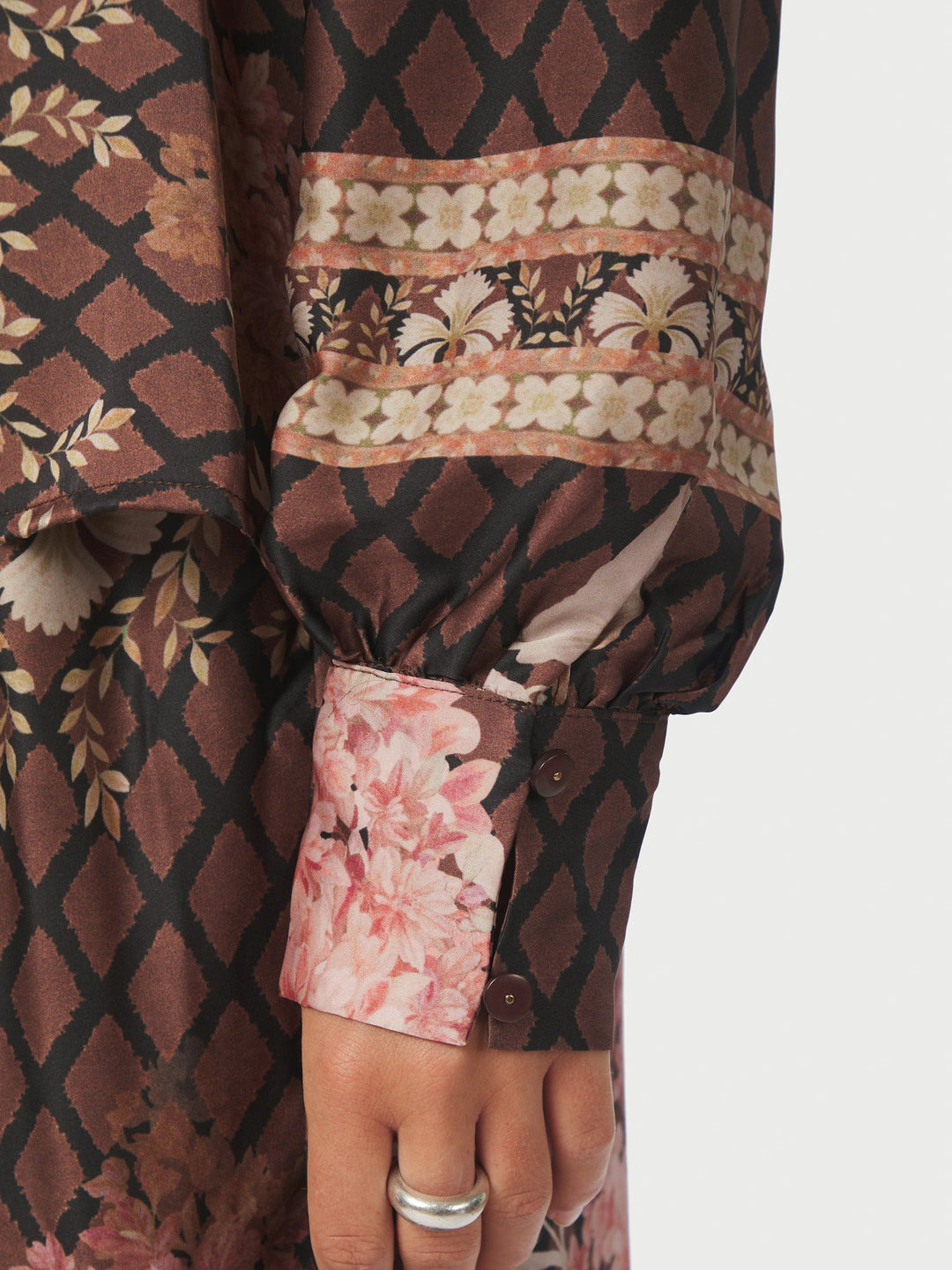 Neo Noir - Massima Botanical Border Blouse