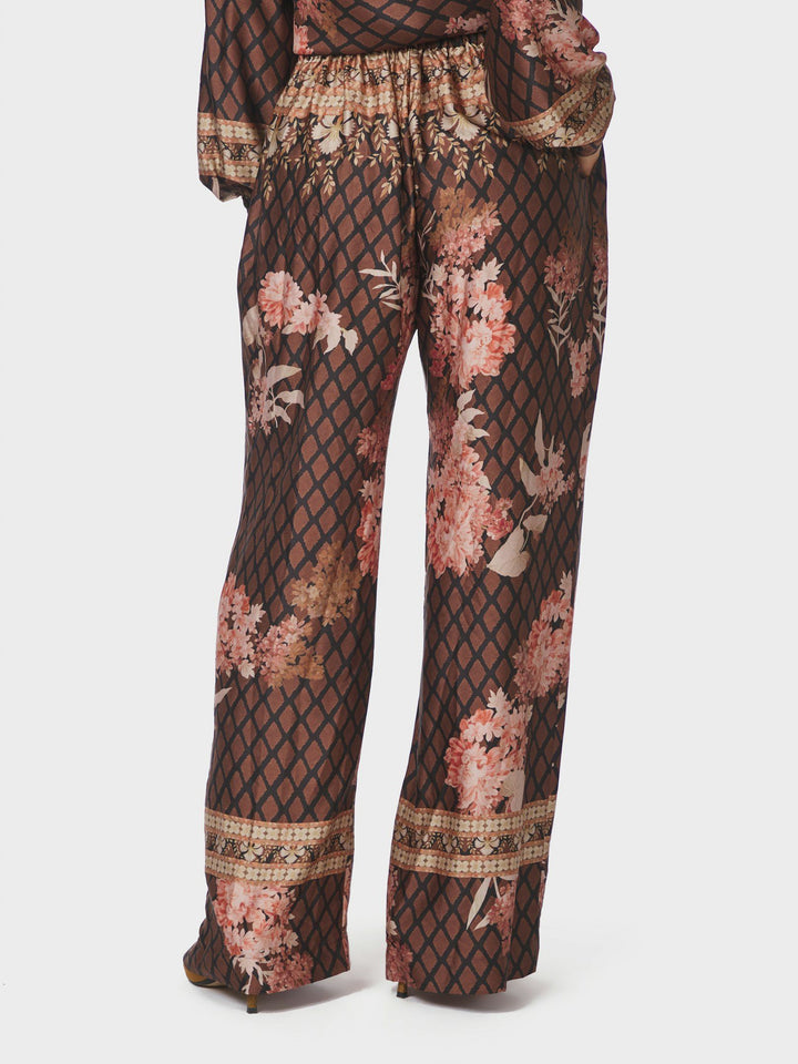 Neo Noir - Lunet Botanical Border Pants - Black