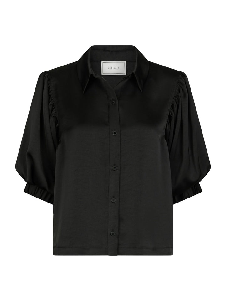 Neo Noir - Etta Heavy Sateen Shirt - Black