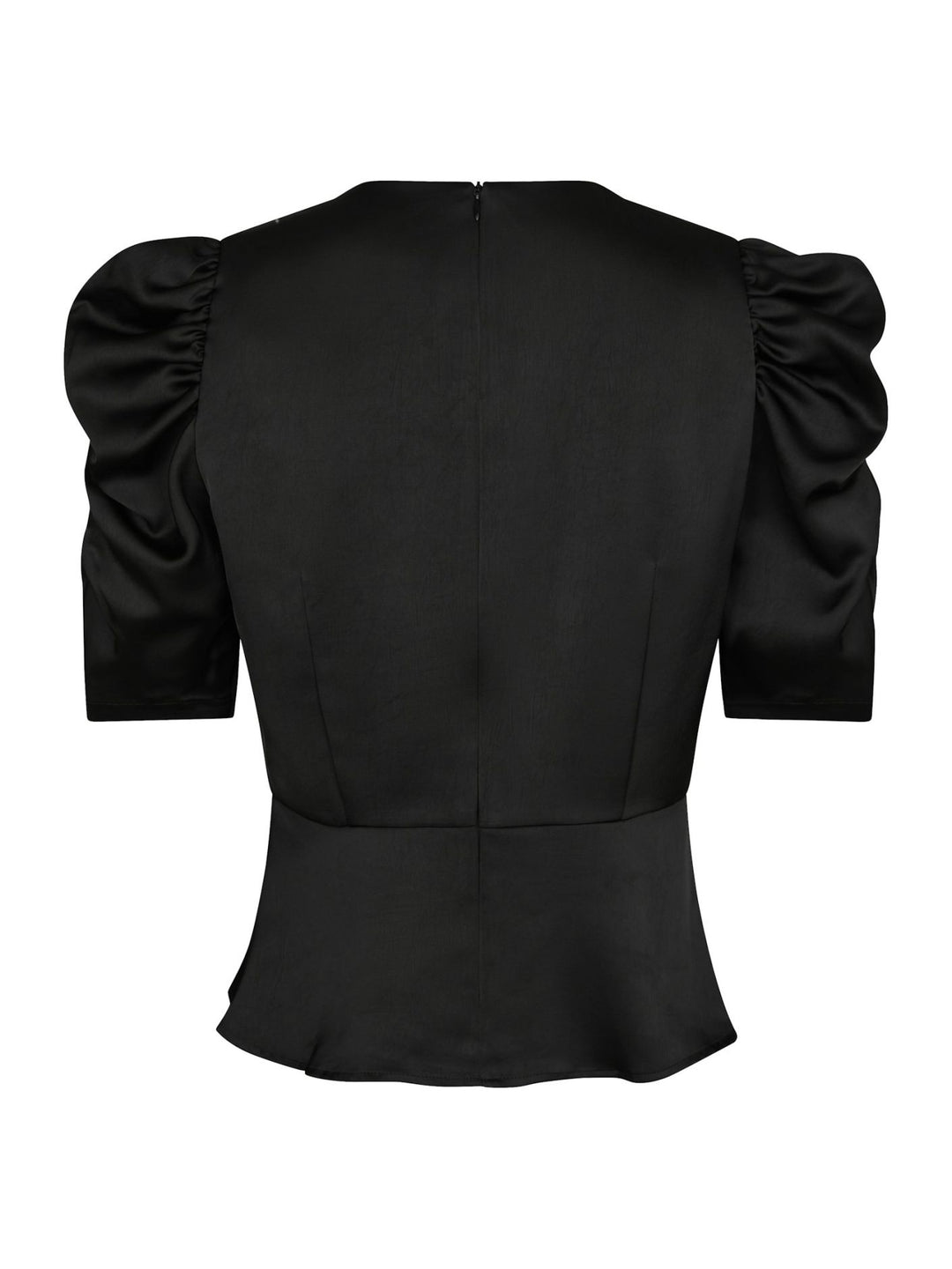 Neo Noir - Benua Heavy Sateen Blouse - Black