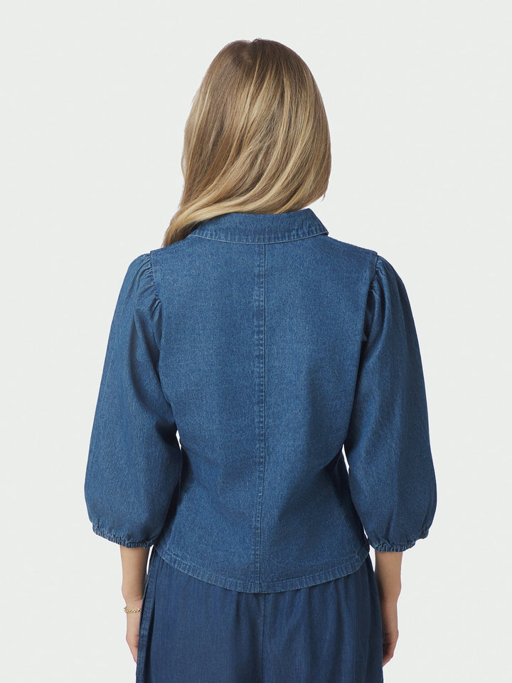 Neo Noir - Wandana Denim Blouse