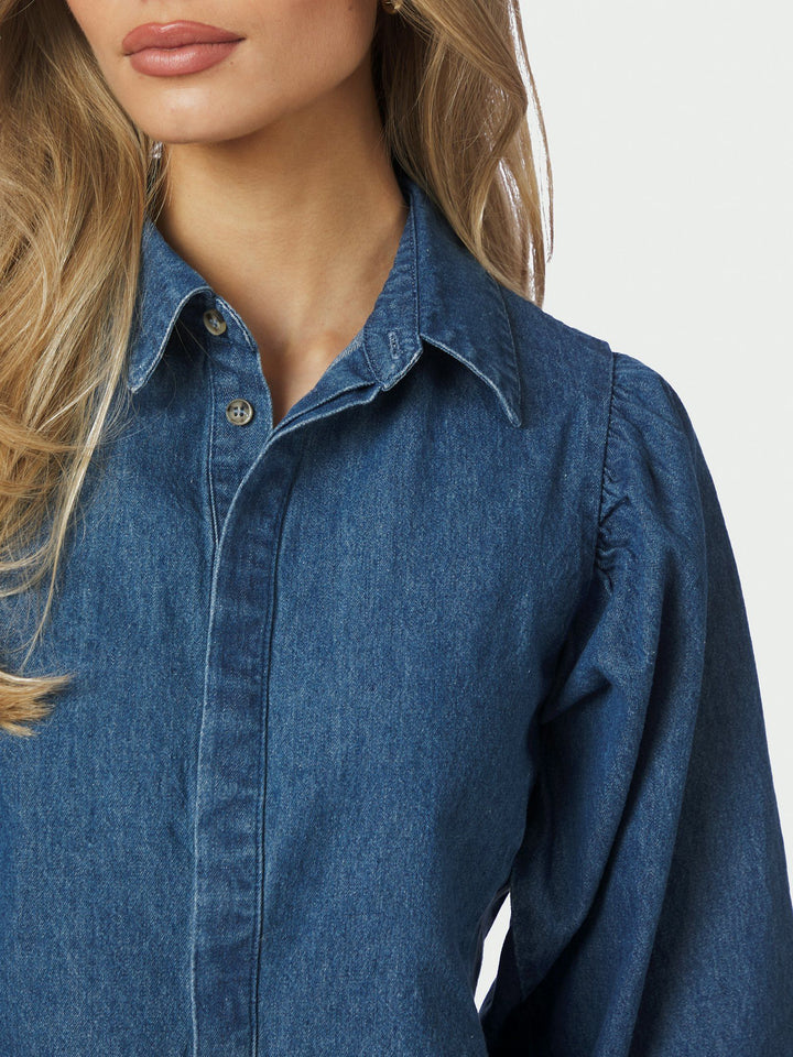 Neo Noir - Wandana Denim Blouse