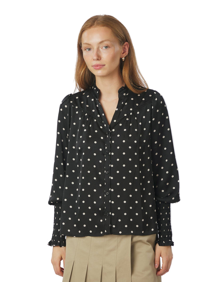 Neo Noir - Camisa Dot Blouse - Black